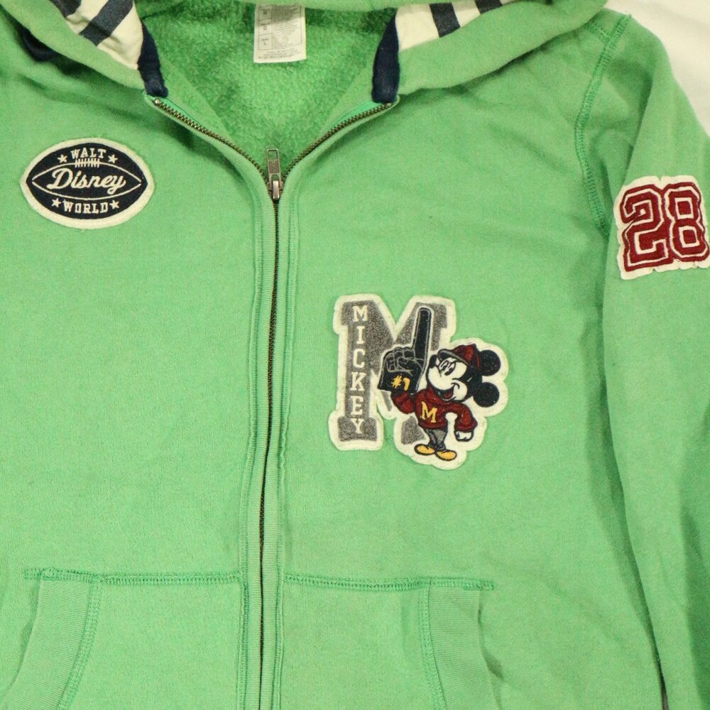 Disney Parks Collection Green Patchwork Full Zip … - image 5